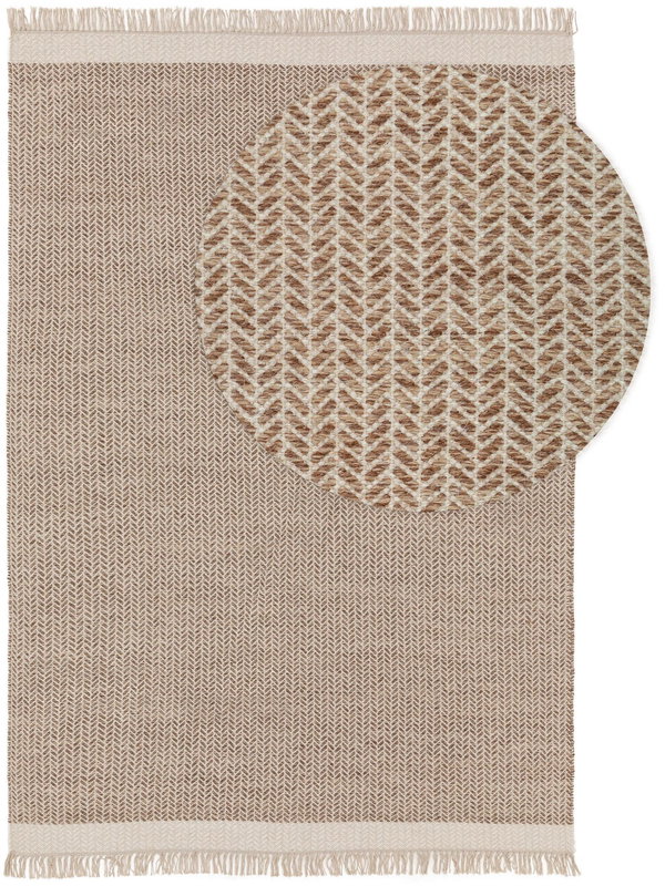 Design Wollteppich Kim Beige