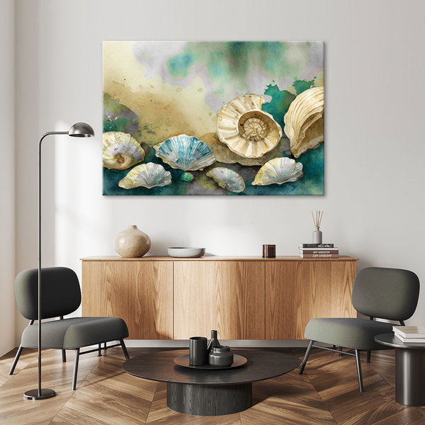 Kunstdruck auf Leinwand 'Ocean Echoes 1'
