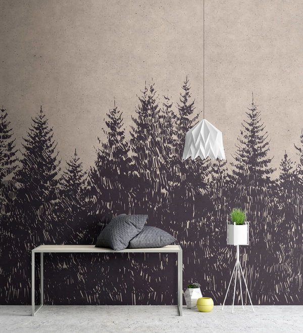 Tapete 'Black Forest 1' 400x270cm