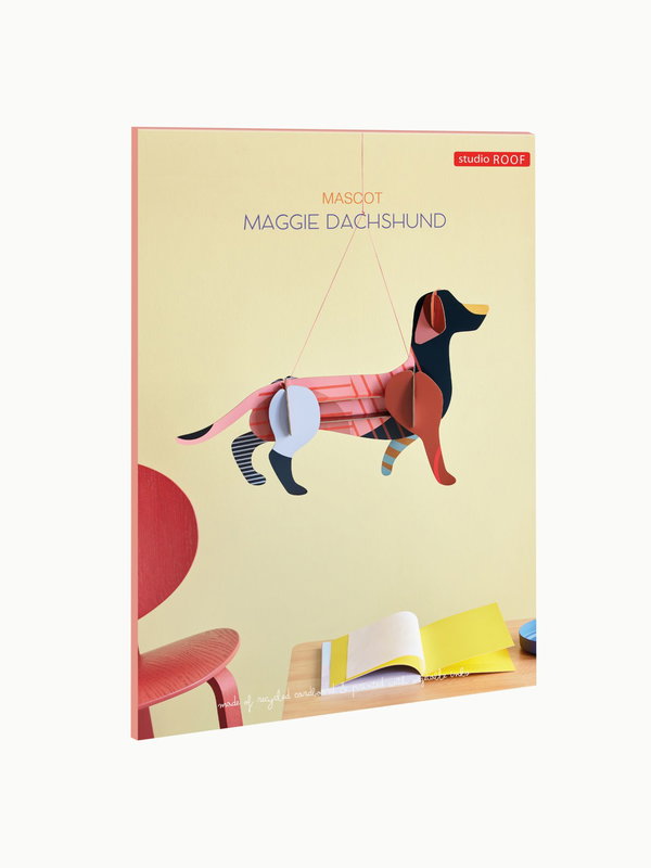 Hängende Deko 'Leuchtender Dackel'