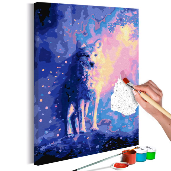 Pintar por números adultos 'Wolf'