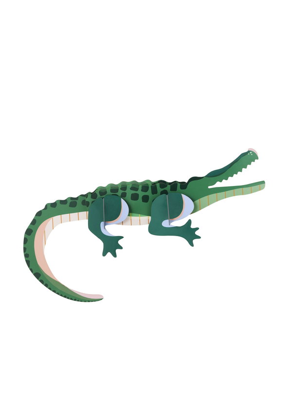 Objet mural en carton 'Tall Crocodile'