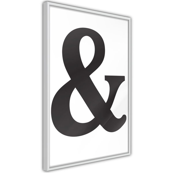 Poster 'Ampersand (Black)'