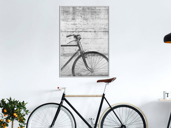 Poster 'Bicycle Leaning Against the Wall'