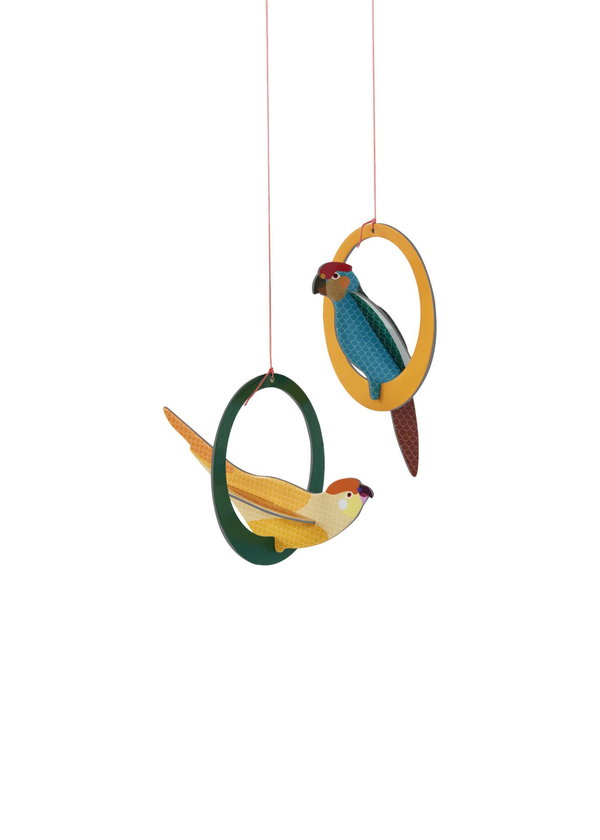 Decorazione da appendere 'Hanging Parrot Duo'