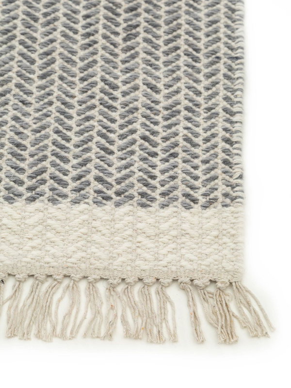 Design Wollteppich Kim Grau