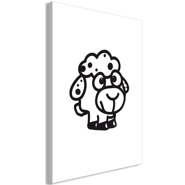 Umjetnički print na platnu 'Little Lamb Vertical'
