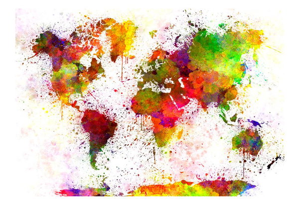 Tapete 'Dyed World'