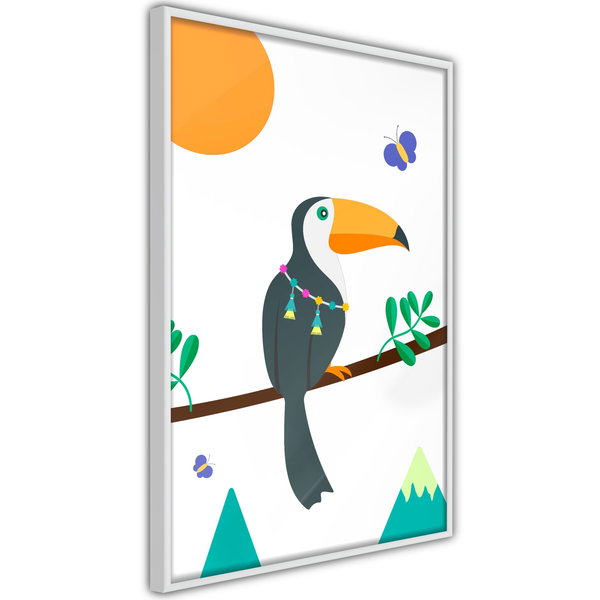 Poster 'Toucan And Butterflies'