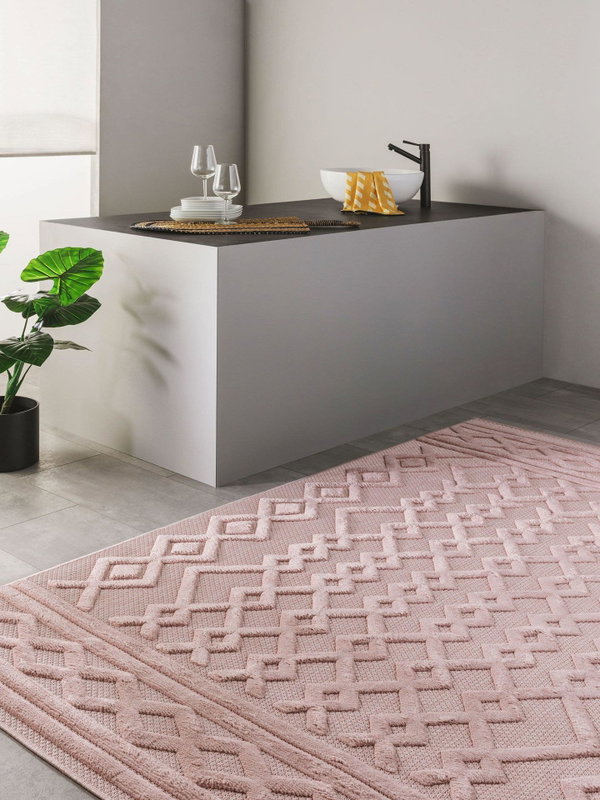 Design In- &amp; Outdoor-Teppich Bonte Rosa
