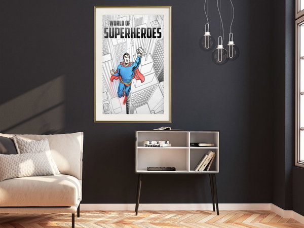 Poster 'World of Superheroes'