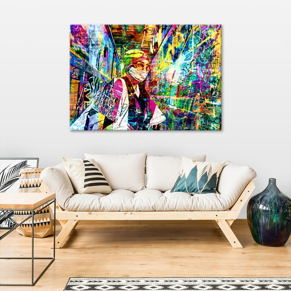 Kunstdruck auf Leinwand 'Urban Awakening in Color 5'
