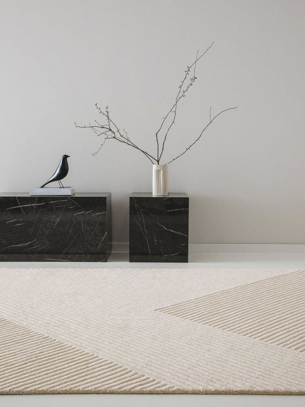 Design Wollteppich Yanis Beige