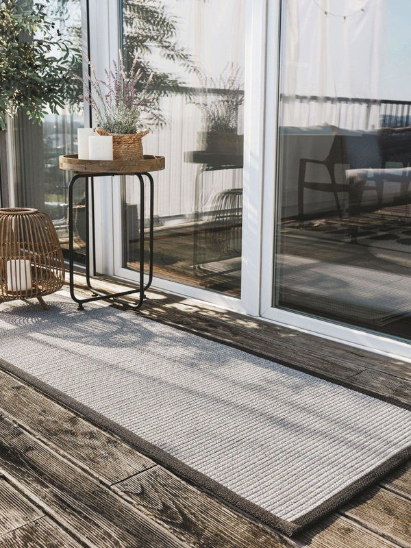 Design In- &amp; Outdoor-Läufer Nandi Grau