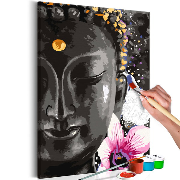 Pintar por números adultos 'Buddha and Flower'