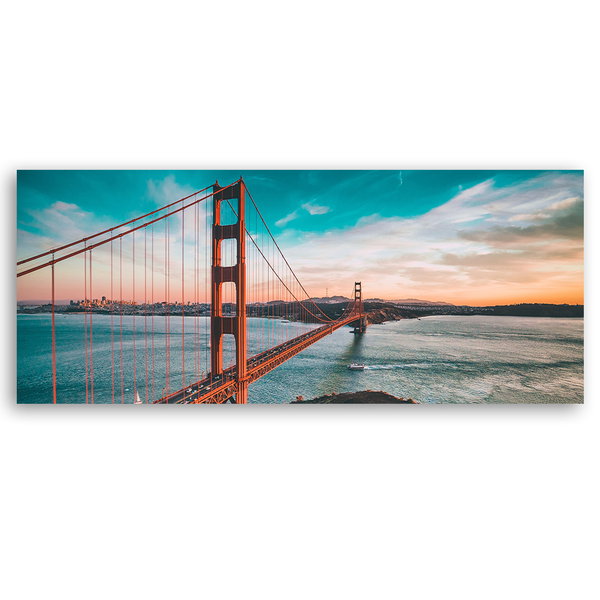 Kunstdruck auf Leinwand 'San Francisco Golden Gate'