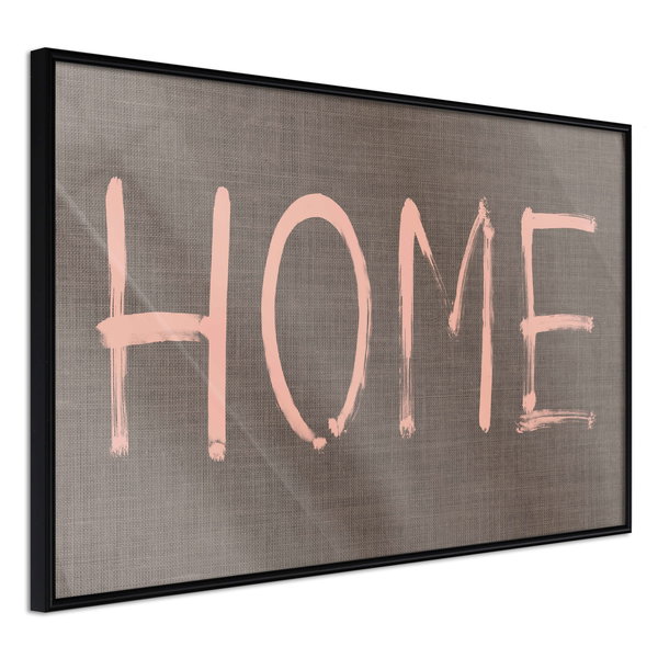 Poster 'Simply Home (Pink)'