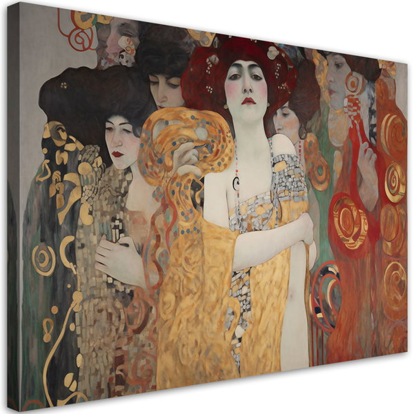 Kunstdruck auf Leinwand 'Klimt - Women'