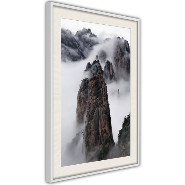 Poster 'Clouds Pierced by Mountain Peaks'