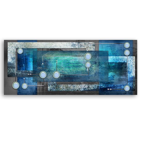 Kunstdruck auf Leinwand 'Blueprints of the Ocean'