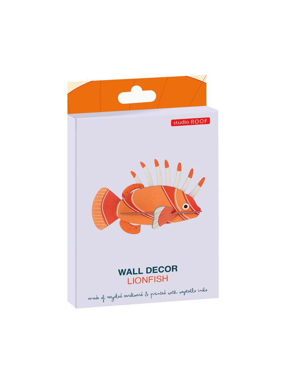 Objet mural en carton 'Bold Lionfish'