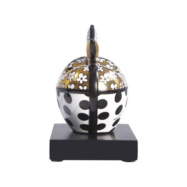 Porzellan Figur 'Golden Big Apple' von Romero Britto 11x18x14cm