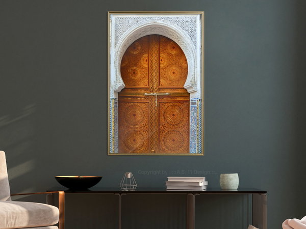 Poster 'Closed Passage (Brown)'