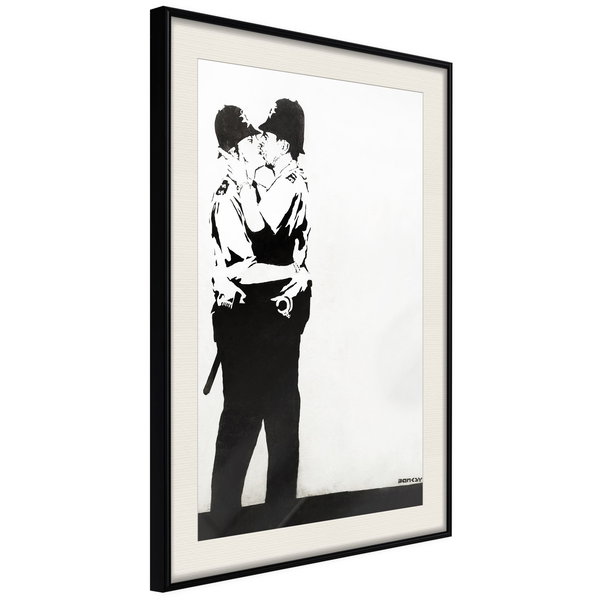 Poster 'Policemen Kissing'
