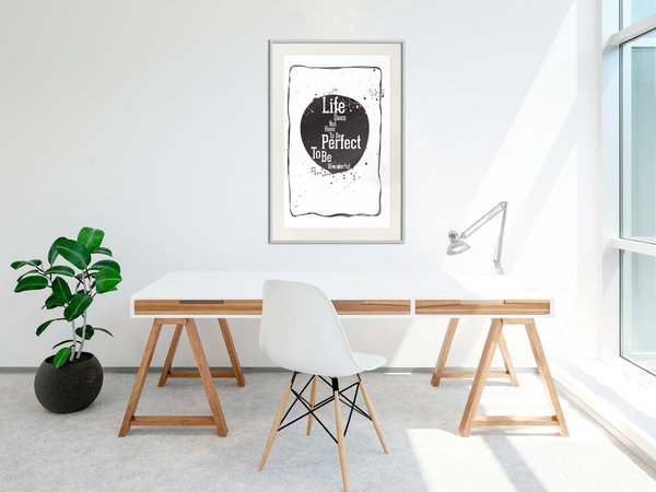 Poster 'Life Does Not Have To Be Perfect To Be Wonderful'