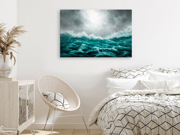 Art print on canvas 'Restless Ocean Wide'
