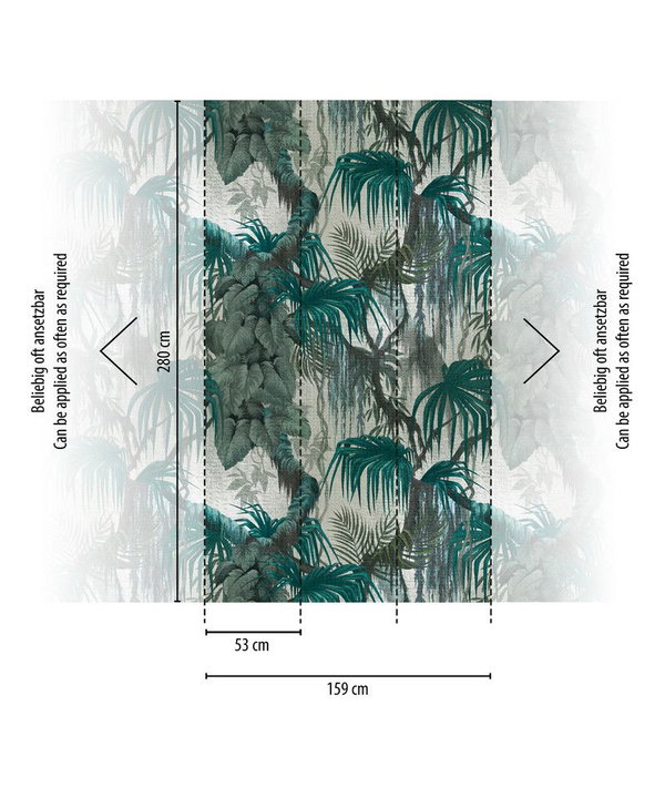 Tapete 'Rainforest Vibe' 159x280cm