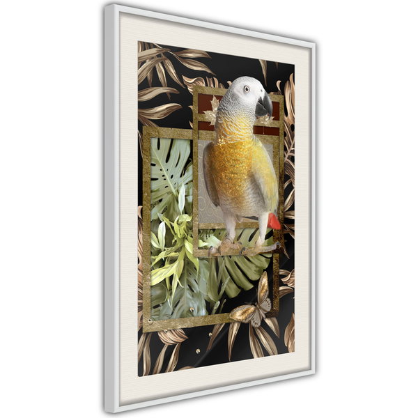 Poster 'Composition with Gold Parrot'