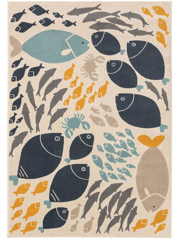 Design Kinderteppich Fabius Bunt II