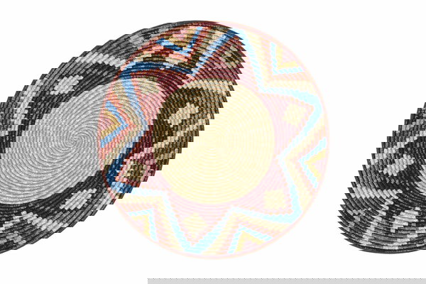 Design In- &amp; Outdoor Runder Teppich Kenya Bunt