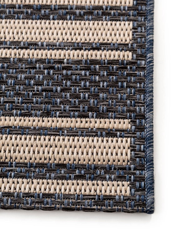 Design In- &amp; Outdoor-Teppich River Beige/Blau
