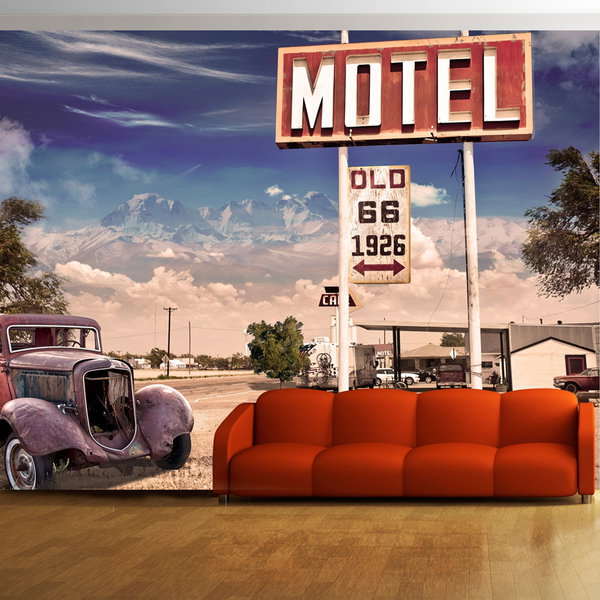 Behang 'Old motel'