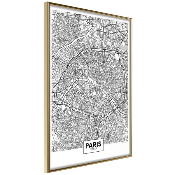 Poster 'City Map: Paris'