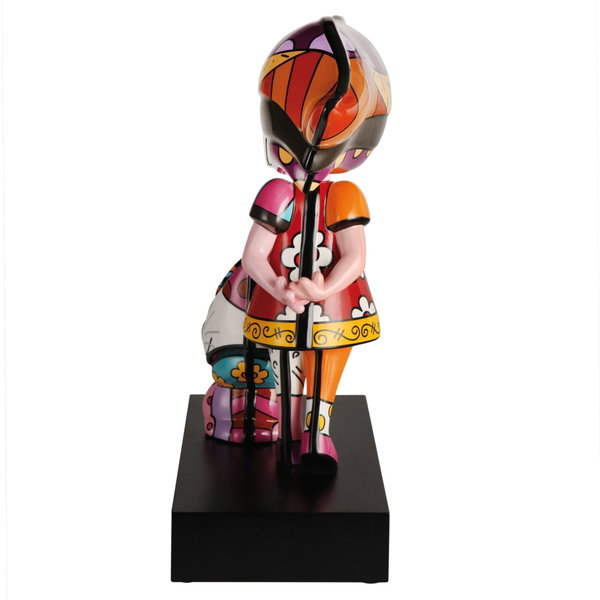 Porcelain figure 'My Lovely Friend' by Romero Britto 7x19x16 inches