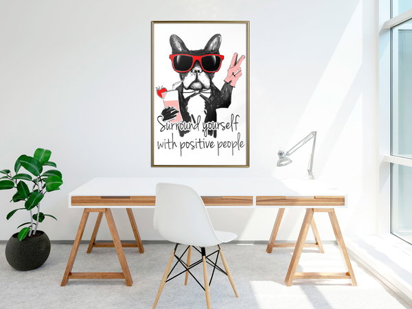 Poster 'Surround Yourself With Positive People'