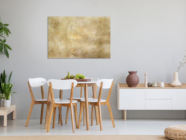 Kunstdruck auf Leinwand 'Vintage Leaves Wide'