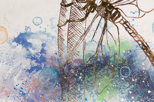 Großzügig aufgetragene Farben