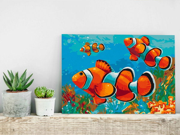 Malowanie po numerach dla dorosłych 'Gold Fishes'