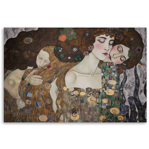 Kunstdruck auf Leinwand 'Klimt's Enchanted Harmony'