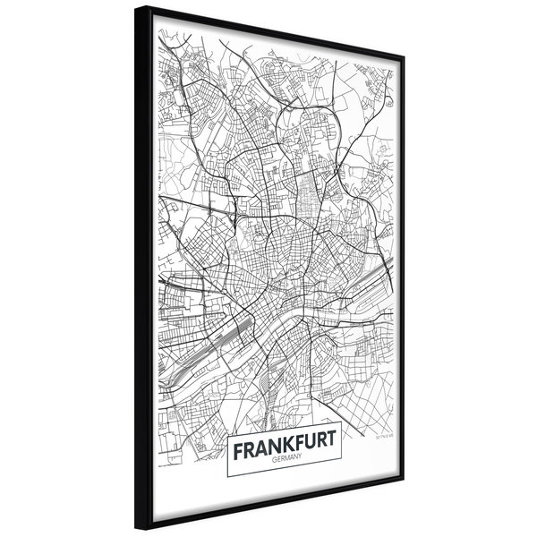 Poster 'City map: Frankfurt'