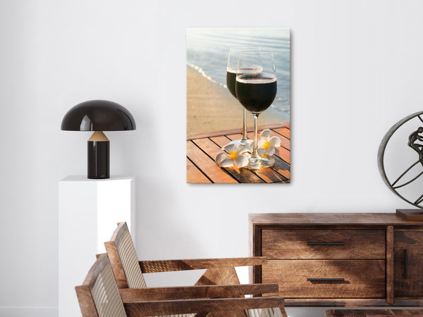 Kunstdruck auf Leinwand 'Love Refreshment Vertical'