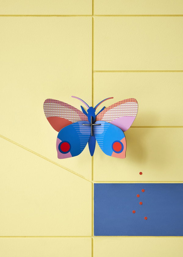 Wanddeko Papier 'Leuchtender Schmetterling'