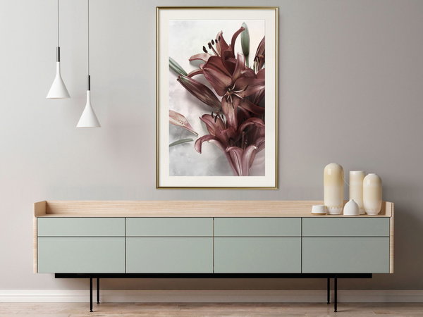 Poster 'Burgundy Solace'