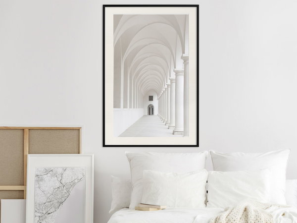 Poster 'White Colonnade'