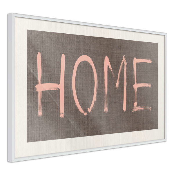 Poster 'Simply Home (Pink)'