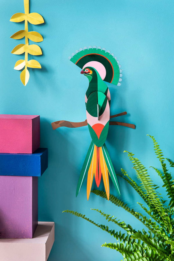 Wanddeko Papier 'Exotischer Jade-Schwanz'